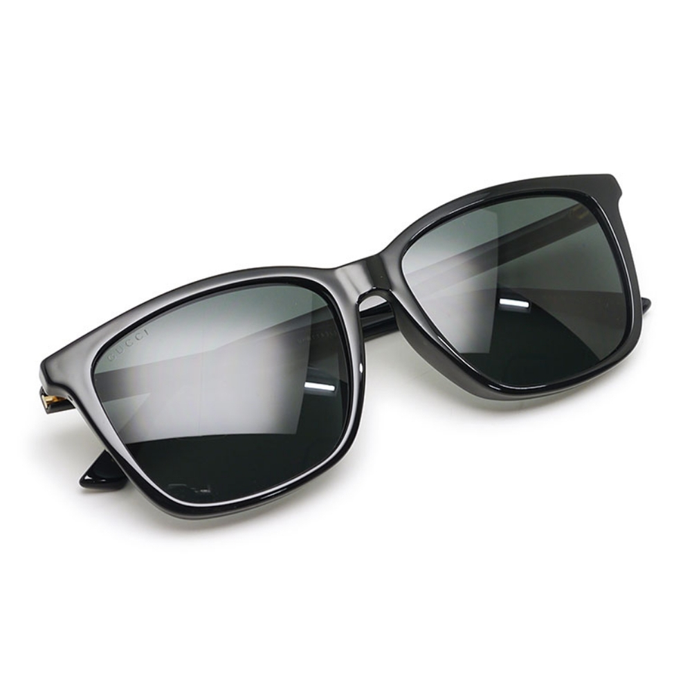 NEW GUCCI CAT-EYE SUNGLASSES GG0404SA 001 BLACK GUCCI EYEWEAR - Picture 7 of 8